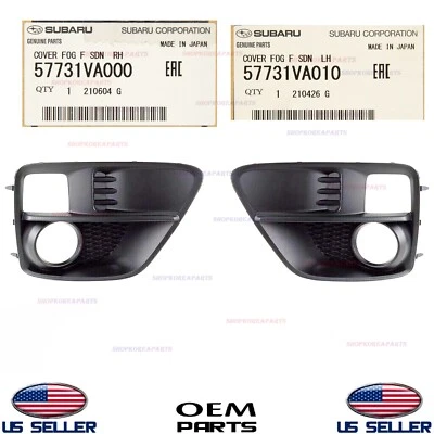 Juego de bisel de cubierta de luz antiniebla izquierda y derecha genuina OEM Subaru WRX y STI 2015-2017 Foto 1 de 4