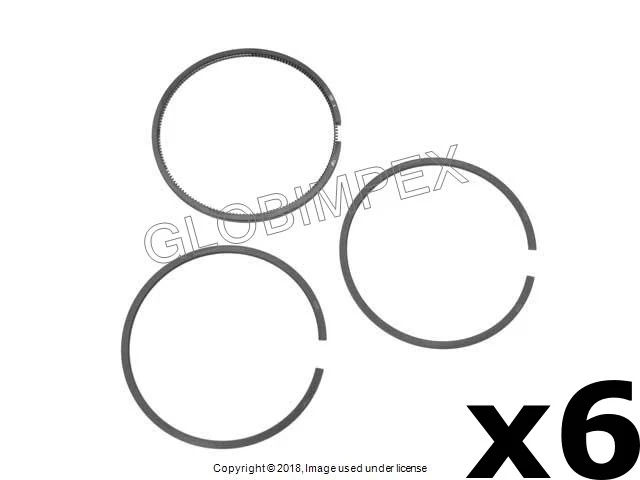 PORSCHE 911 (1976-1977) Piston Ring Set Standard (95.00 mm) 1.5-1.5-4mm (6 Sets) Foto 1 de 1