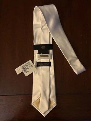 Gravata de seda Donald J. Trump Signature Collection - Cor marfim/creme - NOVA COM ETIQUETAS - Imagem 1 de 4