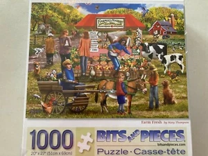 Bits and Pieces Puzzle "Farm Fresh" by Mary Thompson; 1000 Pieces; NEW, Sealed - Picture 1 of 6