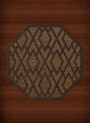 Yellow Diamond Lines Criss-Cross Bordered Transitional Area Rug Geometric DV1 - Image 1 of 2