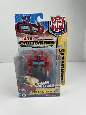 Transformers Cyberverse Power of the Spark Optimus Prime 4"Figure Warrior Class  - Image 1 of 2