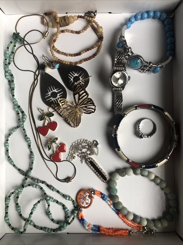 Unique Random Jewelry Lot Ring Earrings Watch Necklace Bracelet ...
