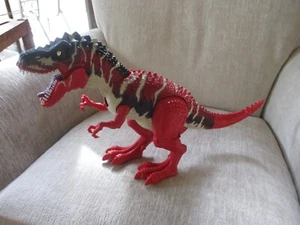 2008 Chap Mei Toys R Us 17" Red Devil T-Rex Dinosaur Roar Sound & Lighted Eyes - Picture 1 of 12