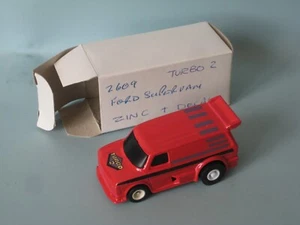 Matchbox Ford Supervan Red Turbo Two Metal Pre-production Pre-Pro 75mm Transit - Picture 1 of 3
