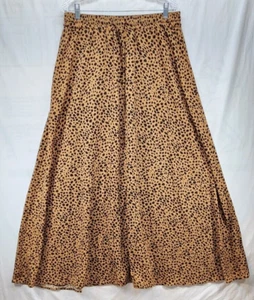 Bluetime chiffon Leopard print 2XL Maxi Skirt - Picture 1 of 9