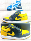 Nike Air Jordan 1 Black/Yellow 553558-072 Size 13 Nib No Lid