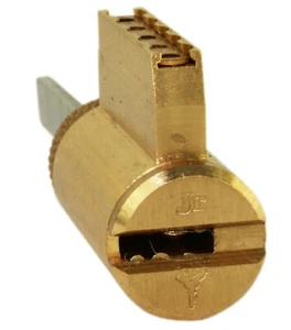 Mul-T-Lock Junior Polished Brass Key In Knob / Deadbolt Cylinder With 2 Keys - Picture 1 of 4