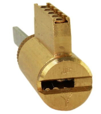 Mul-T-Lock Junior Polished Brass Key In Knob / Deadbolt Cylinder With 2 Keys