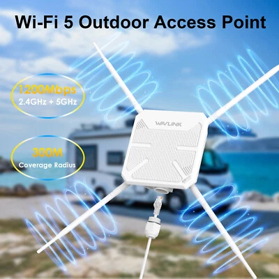 AC1200 Dual Band WiFi 5 Outdoor WiFi Extender AERIAL HD8S Access Point - Image 1 of 4