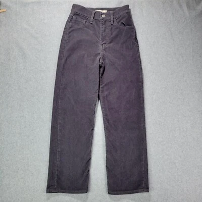 Pantalones de pana gris tobillo recto Levi’s RIBCAGE para mujer talla 24 (se adapta a 24x26) Foto 1 de 4