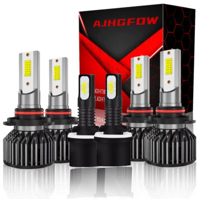 Faro LED haz alto y bajo + luz antiniebla 6x 6000K para Buick Century 1997-2003 Foto 1 de 4