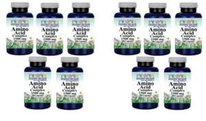 Amino Acid Complex 1500mg 13 ESSENTIAL AMINO ACIDS 10X200 Caps L-Glutathione - Picture 1 of 2