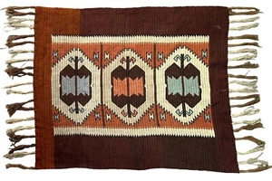 Vintage French Needle Point Handmade Floral Multicolor Wool Rug Carpet 135x89cm - Picture 1 of 10
