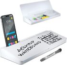 Desktop Whiteboard - Glass Dry Erase White Board- Desk Computer Buddy – Home Off