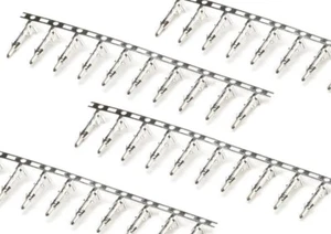 Male Crimp Terminal Pin Reed for RC Airsoft Battery Mini Tamiya Connector 100pcs - Picture 1 of 6