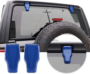 Blue Tailgate Window Glass Hinge Decor Cover Trim For Jeep Wrangler JK 2007-2017 - Picture 1 of 12