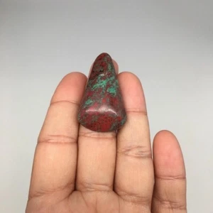 11.7g, 1.6"x0.9"x8mm Sonora Sunset Chrysocolla Cuprite Cabochon @Mexico,SC400 - Picture 1 of 9