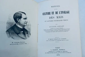 Maïs MANUEL DE LA CULTURE ET DE L'ENSILAGE DES MAIS ET AUTRES FOURRAGAGES VERTS - Imagen 1 de 6