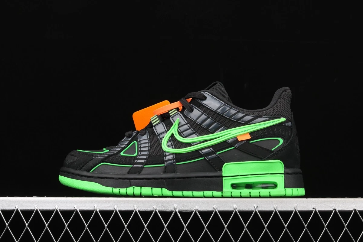 オフホワイト×ナイキエアーラバーダンク \"Black/Green Strike\" Nike Air Rubber Dunk Off-White Green Strike Men's - CU6015-001 - US