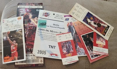 批量 休斯顿火箭队 NBA 篮球 二手 7 票根 1 媒体通行证 姚明 — 第 1/4 张图片