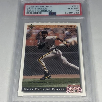 UD Barry Bonds Gold Hologram 1992 PSA 10 Foto 1 de 2