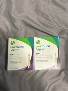 OneTouch Verio Strisce Reattive - 2 Scatole (200 Totali) - Nuove Sigillate 10/2026 - Foto 1 di 3
