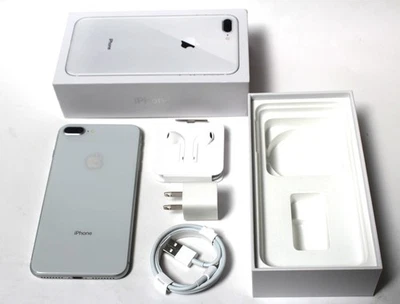 Apple iPhone 8 Plus 256 GB Plateado (AT&T y GSM Desbloqueado) Caja MUY BUENA Foto 1 de 3