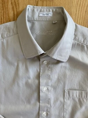 Camisa de vestir vintage Marshall Fields de dos capas 100 % algodón manga larga talla XXL Foto 1 de 4