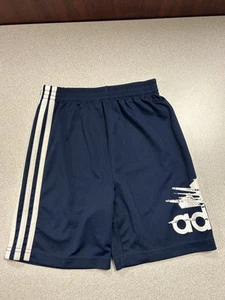 Adidas Youth Boy’s Navy Blue Athletic Shorts Size 7 - Picture 1 of 11