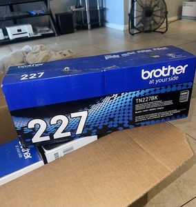 Brother TN227BK Czarny toner Oryginalny wysokowydajny wkład FABRYCZNIE NOWY - Zdjęcie 1 z 3