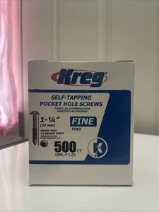 Kreg SML-F125-500-EUR Kreg Pocket Hole Screws - 32mm / 1-1/4" x 7 Fine, Washer-H - Picture 1 of 5