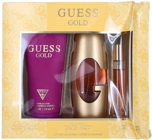 Conjunto Gold by Guess para mujer: EDP + Mini EDP + Loción corporal 2,5 + 0,5 + 6,7 oz usado en compras nuevo - Imagen 1 de 1