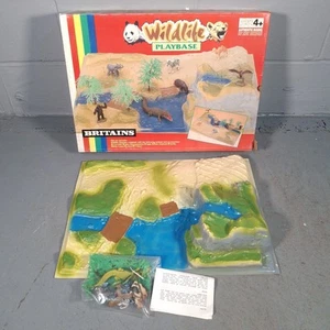 Britains Wildlife Playbase With Animals & Box Vintage 1993 Opened Never Used - Picture 1 of 11