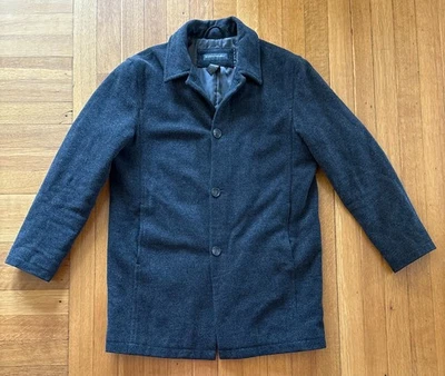 Banana Republic Men’s Charcoal Gray Wool/Cashmere Overcoat Fully Lined - Medium - Image 1 of 4