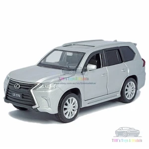 1/32 Lexus LX570 Model Car Alloy Diecast Toy Vehicle Collection Kids Gift Silver - Picture 1 of 12