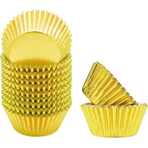 500 Stück Cupcake-Förmchen Aus Silberfolie zum Backen Von Backförmchen, Di6042 - Bild 1 von 5
