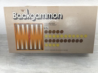Vintage Whitman Backgammon Board Game 1970s Complete 2 Player Classic Strategy - Image 1 of 4