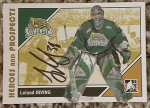 Calgary Flames Leland Irving Signed 07/08 ITG H&P Everett Silvertips Card Auto - Picture 1 of 1