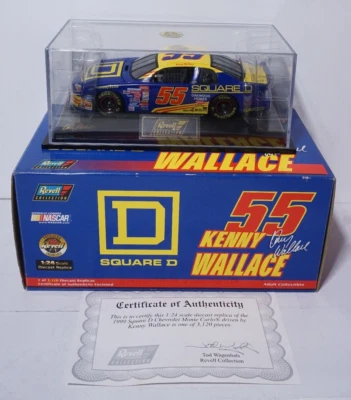 1999 Revell NASCAR #55 Kenny Wallace SQUARE D Monte Carlo Diecast 1:24 Nascar - Image 1 of 4