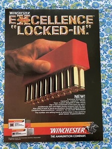 Pubblicità vintage 1983 Winchester Centerfire proiettili bloccati in vassoi stampa - Foto 1 di 7