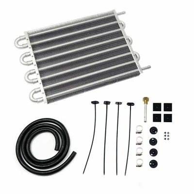 8 series de enfriadores de aceite transmisión automática transmisión enfriador adicional 300 * 254 * 20 mm universal - Imagen 1 de 4
