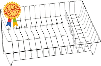 Stainless Steel Dish Drainer, 41cm x 35cm x 9cm - image 1 of 4