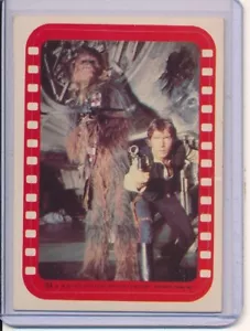 1977 Topps Star Wars Sticker #34 Han Solo Chewbacca - Bild 1 von 1