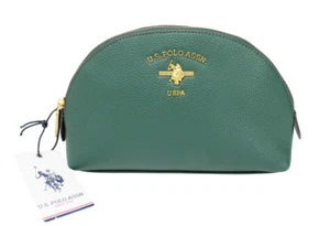 US Polo Assn. Standart Round Beauty Borsa Donna Taglia Unica Zip IN Verde - Imagen 1 de 10