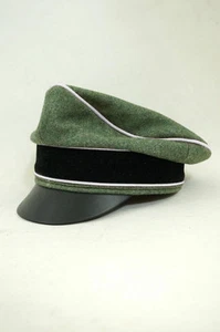 Segunda Guerra Mundial Alemana Waffen Elite Infantería Trituradora Visera Gorra Lana Hecho - Imagen 1 de 1
