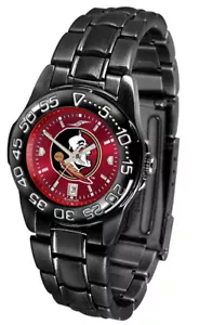 Florida State Seminoles Women AnoChrome Fantom Black Sport Watch and Earrings - Picture 1 of 2