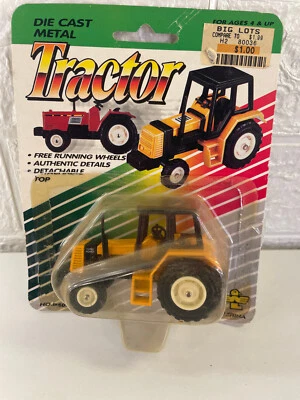 1:43 Scale Diecast Turbo Power Yellow Tractor - Image 1 of 4