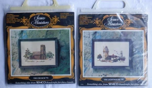 Semco Miniatures The Church #779 & The Lighthouse #778 Crewel Kits ~ NIP - Picture 1 of 5