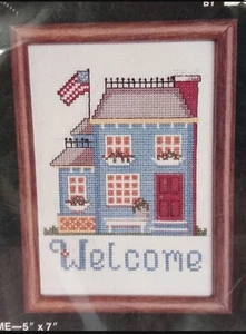 De colección Nuevo Kit Artesanal Bucilla Contado Punto de Cruz Bienvenida 33068 Casa Colonial - Imagen 1 de 3